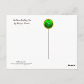 ST. PATRICK'S DAY CAT LEPRECHAUN HAT IRISH BIERS POSTKARTE (Rückseite)