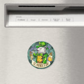 St. Patrick's Day Cat Magnet (In Situ (Geschirrspüler))