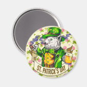 St. Patrick's Day Cat Magnet (Vorderseite/Rückseite)