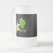 St. Patrick's Day Cat Mattglas Bierglas (Vorderseite Links)