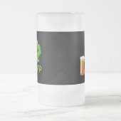 St. Patrick's Day Cat Mattglas Bierglas (Mittel)