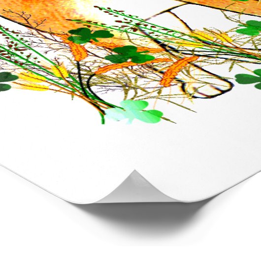 St. Patrick's Day Cat Poster (Ecke)