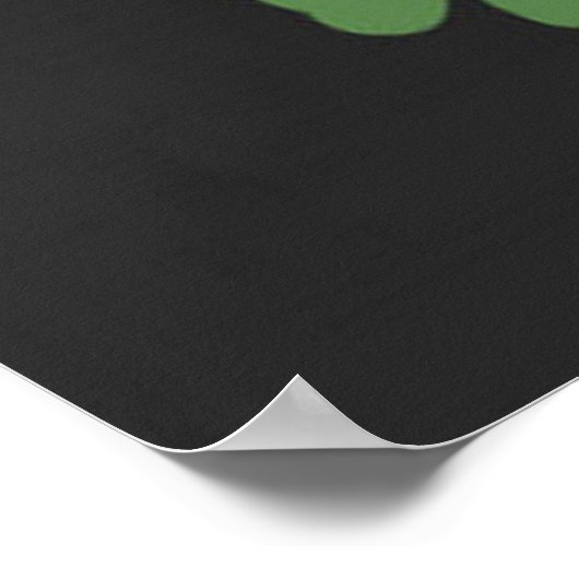 St. Patrick's Day Cat Rauchen Poster (Ecke)