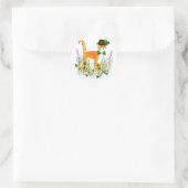 St. Patrick's Day Cat Runder Aufkleber (Tasche)