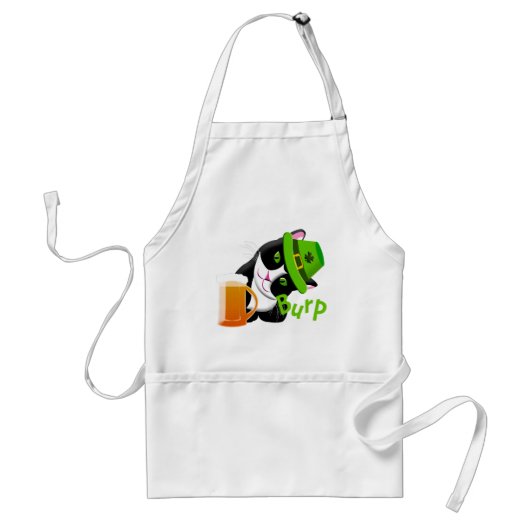 St. Patrick's Day Cat Schürze (Vorne)