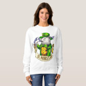 St. Patrick's Day Cat Sweatshirt (Vorne ganz)