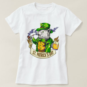 St. Patrick's Day Cat T-Shirt