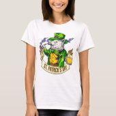 St. Patrick's Day Cat T-Shirt (Vorderseite)