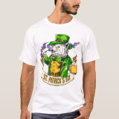 St. Patrick's Day Cat T-Shirt (Vorderseite)