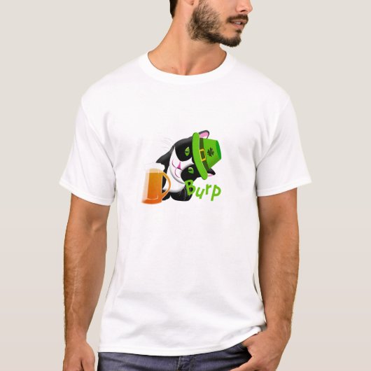 St. Patrick's Day Cat T-Shirt (Vorderseite)