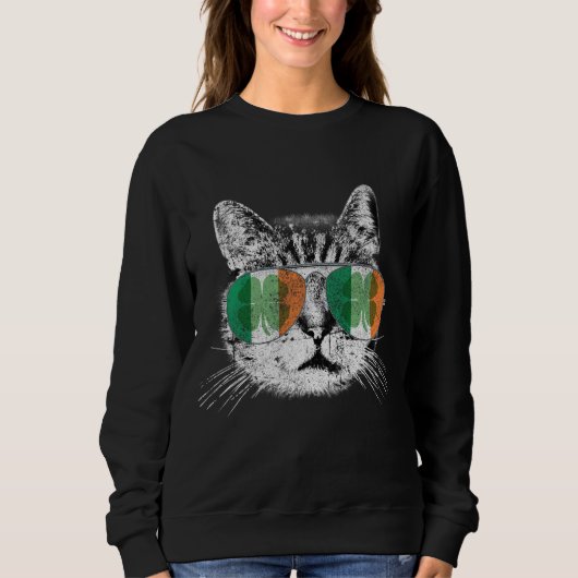 St Patrick's Day Cat Tricks Irish Saint Catty's Sh Sweatshirt (Vorderseite)