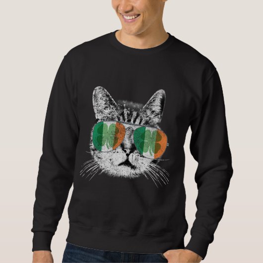 St Patrick's Day Cat Tricks Irish Saint Catty's Sh Sweatshirt (Vorderseite)