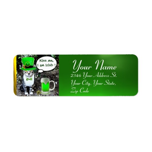 ST PATRICK'S DAY CAT WITH GREEN IRISH BEER (Vorne)