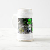 ST PATRICK'S DAY CAT WITH GREEN IRISH BEER BIERGLAS (Vorderseite Links)