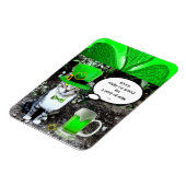 ST PATRICK'S DAY CAT WITH GREEN IRISH BEER MAGNET (Linke Seite)