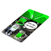 ST PATRICK'S DAY CAT WITH GREEN IRISH BEER MAGNET (Linke Seite)