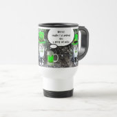 ST PATRICK'S DAY CAT WITH GREEN IRISH BEER REISEBECHER (VorderseiteRechts)