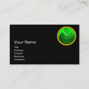 ST PATRICK'S DAY CAT WITH GREEN IRISH BEER VISITENKARTE