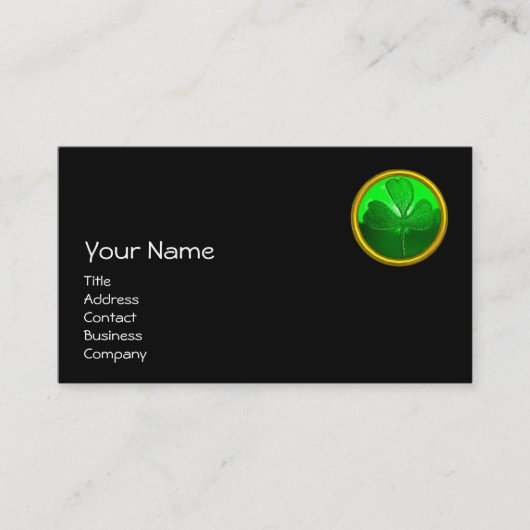 ST PATRICK'S DAY CAT WITH GREEN IRISH BEER VISITENKARTE (Vorderseite)