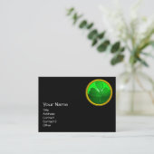 ST PATRICK'S DAY CAT WITH GREEN IRISH BEER VISITENKARTE (Stehend Vorderseite)