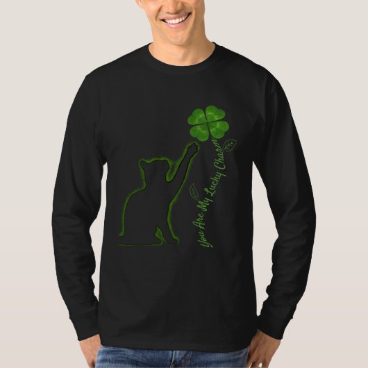 St Patricks Day Cat You Are My Lucky Charm Shamroc T-Shirt (Vorderseite)
