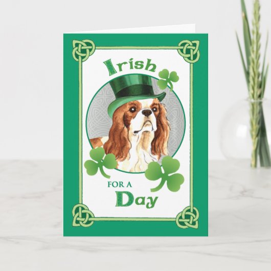 St. Patrick's Day Cavalier Karte (Vorderseite)