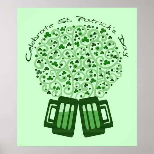 St. Patrick's Day Celebration Art Poster Print (Vorne)