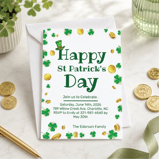 St. Patrick's Day Celebration Einladung