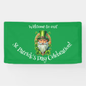 St Patrick's Day Celebration Leprechaun Banner (Horizontal)