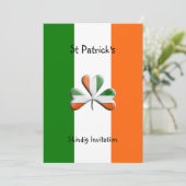 St Patrick's Day Celebration Party Einladungen (Stehend Vorderseite)