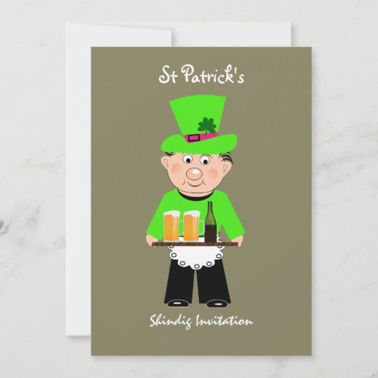 St Patrick's Day Celebration Party Einladungen (Vorderseite)