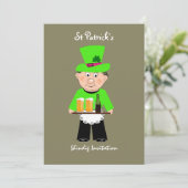 St Patrick's Day Celebration Party Einladungen (Stehend Vorderseite)