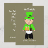 St Patrick's Day Celebration Party Einladungen (Vorne/Hinten)
