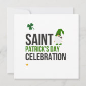 St. Patrick's Day Celebration Smokin Gnome Einladung (Rückseite)