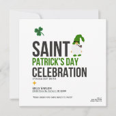 St. Patrick's Day Celebration Smokin Gnome Einladung (Vorderseite)