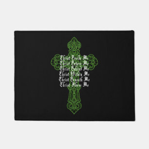 St Patrick's Day Celtic Cross Gebet Christlich Att Fußmatte
