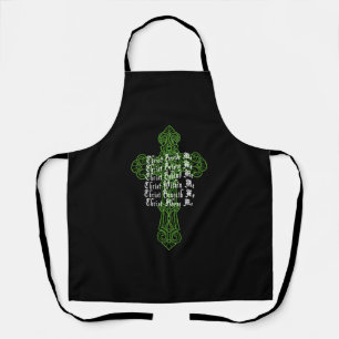 St Patrick's Day Celtic Cross Gebet Christlich Att Schürze