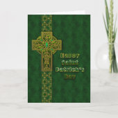 St. Patrick's Day - Celtic Cross Karte (Vorderseite)