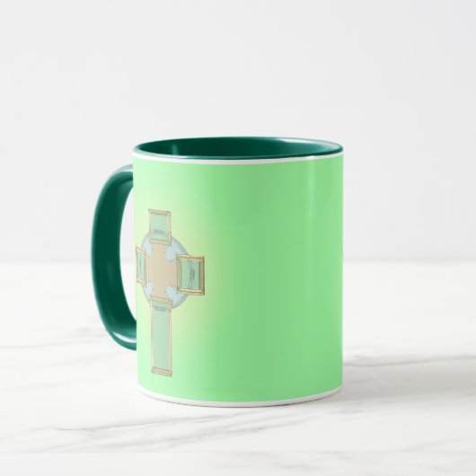 St. Patrick's Day Celtic Cross Tasse (Vorderseite Links)