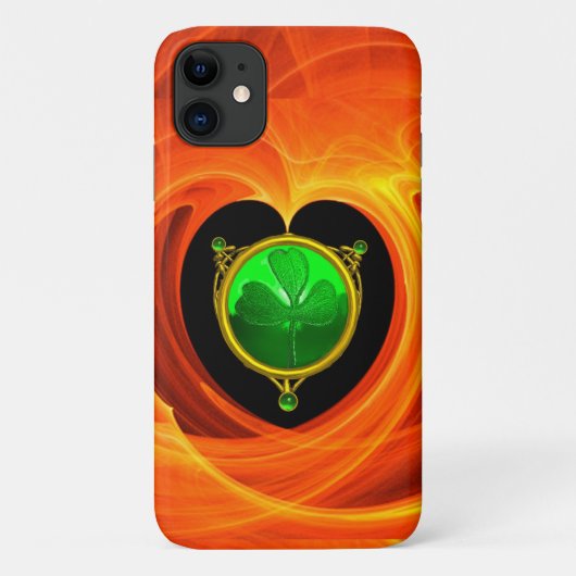 ST. PATRICK'S DAY CELTIC HERART, KLEEBLATT IN ORAN Case-Mate iPhone HÜLLE (Rückseite)