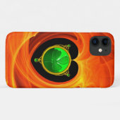 ST. PATRICK'S DAY CELTIC HERART, KLEEBLATT IN ORAN Case-Mate iPhone HÜLLE (Rückseite (Horizontal))