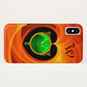 ST. PATRICK'S DAY CELTIC HERART, KLEEBLATT MONOGRA Case-Mate iPhone HÜLLE (Rückseite (Horizontal))