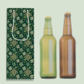 St Patrick's Day Celtic Knot 4 Leaf Clover Plaid Geschenktüte Für Weinflaschen