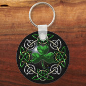St. Patrick's Day Celtic Knotendesign Schlüsselanhänger (Vorderseite)