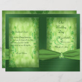 St. Patrick's Day Celtic Liebe Knot Wedding Progra (Vorne/Hinten)