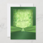 St. Patrick's Day Celtic Love Knot Reply Card RSVP Karte (Vorderseite)