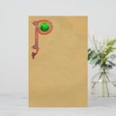 ST PATRICK'S DAY CELTIC P MONOGRAM MIT KLEEBLATT BRIEFPAPIER (Stehend Vorderseite)