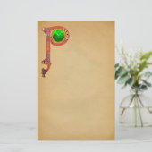 ST PATRICK'S DAY CELTIC P MONOGRAM MIT KLEEBLATT BRIEFPAPIER (Stehend Vorderseite)