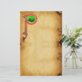 ST PATRICK'S DAY CELTIC P MONOGRAM MIT KLEEBLATT BRIEFPAPIER (Stehend Vorderseite)