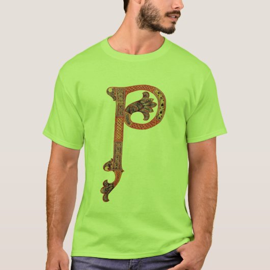 ST PATRICK'S DAY CELTIC P MONOGRAM MIT KLEEBLATT T-Shirt (Vorderseite)